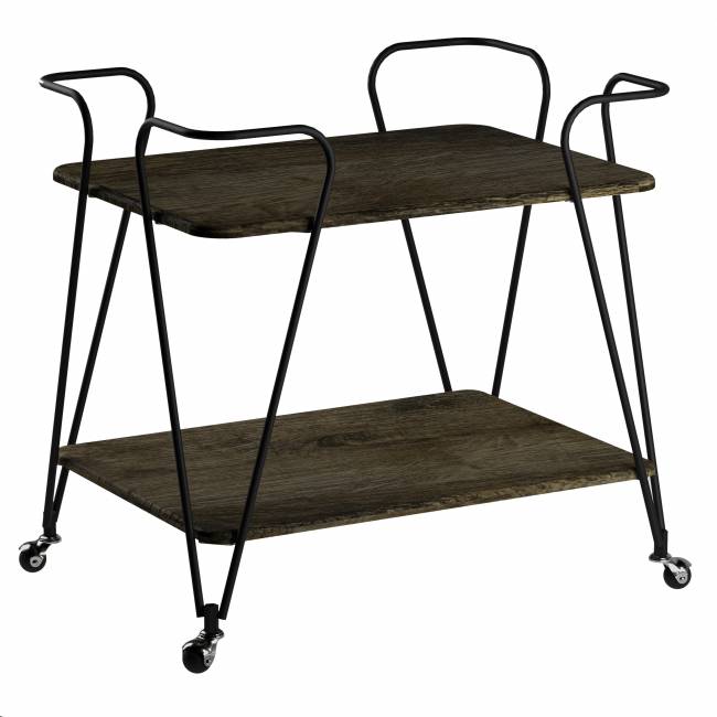 Стол сервировочный Эстер черный/дуб маррон Стол сервировочный Эстер черный/дуб маррон