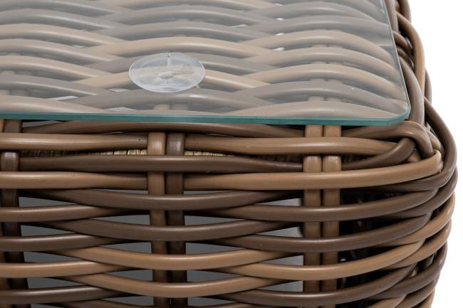 "Палермо" журнальный столик из искусственного ротанга, цвет соломенный "Палермо" журнальный столик из искусственного ротанга, цвет соломенный