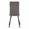 Стул обеденный La Rousse флок , серый/черный, 29, 49х50х93 серый флок