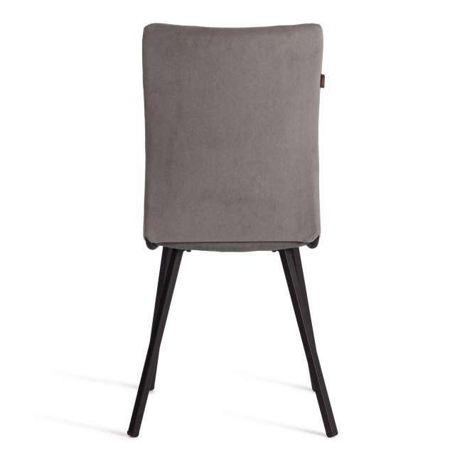 Стул обеденный La Rousse флок , серый/черный, 29, 49х50х93 серый флок