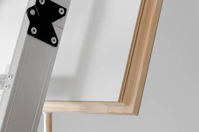 Алюминиевая чердачная лестница Alu-Profi 120х70