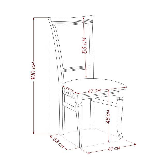 Стул Leset Монтана Слоновая кость Лозанна шери Слоновая кость