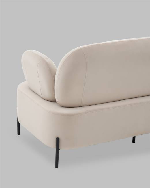 Диван Кэнди велюр бежевый