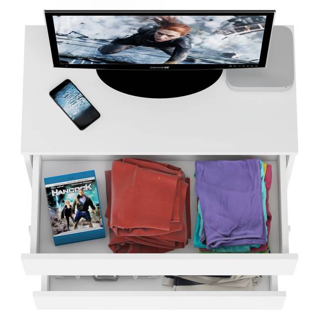 Комод три ящика Мори МК800.1 цвет белый Комод три ящика Мори МК800.1 цвет белый