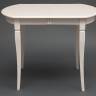 Стол раскладной Modena (MD-T4EX) дерево гевея/мдф, 100+29х75х75 см, ivory white (слоновая кость 2-5)