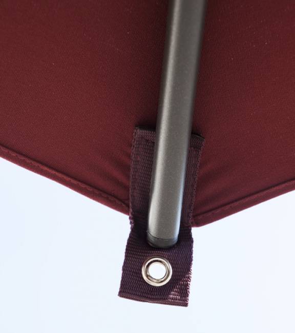 Зонт профессиональный 3х4 м Napoli Standard антрацит, бордовый 3000х4000 мм