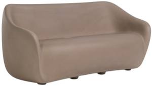 Диван пластиковый двухместный Reborn Standard миндальный бежевый 1650х750х700 мм